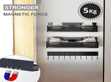 CARLA HOME 5 Pack Magnetic Spice Rack for Fridge Kitchen with Hook Bar LSB-36504