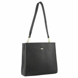 Morrissey Womens Italian Structured Leather Cross Body Bag Handbag Ladies - Black V563-MO-3160-BLK