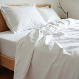 Royal Comfort 1500TC Cotton Rich Fitted 4 PC Sheet sets Queen White ABM-232250