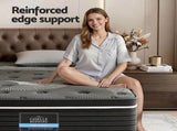 Giselle Bedding Single Mattress 35cm Euro Top with Graphene Cooling Comfort Medium Firm MATTRESS-E-ATLAS-35-S