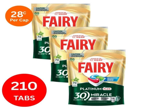 Fairy Platinum Plus x 210 Herbal Breeze Dishwasher Tablets FAIRY-8078730X3_NZ