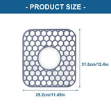 Pack of 2 Silicones Sink Liners For Kitchen Sink Protectors Pad Dishwasher Safe Heat Resistant V1369-AZ3-W-14024