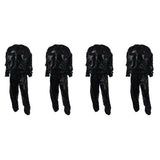4X Heavy Duty Fitness Weight Loss Sweat Sauna Suit Exercise Gym Anti-Rip Black 4XL V1369-AZ3-W-12692