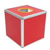 Red Aluminum Raffle Ticket Box for Games and Safe to Use V1369-AZ3-W-10533