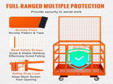 Forklift Safety Cage Work Platform 43X45in 1400lbs w/ Wheels for Aerial V952-CCGZPTCYMS214BM9RV0