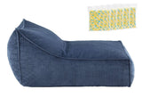 Artiss Bean Bag Chair Cover with Filler Soft Corduroy DIY Stuffed Animal Storage Bean Bag for BD-LOUNGE-S-BL-5FILLER