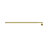 120cm Reeded Single Shower Glass Screen with Gold F-brackets & Round Pole V63-918881