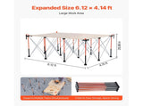 Portable Folding Workstand, 1865 x 1261 mm Collapsible Workbench, 2041 kg Weight Capacity, No V952-BXSGZTPPSL6FC1QQP001V0