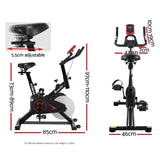 Everfit Spin Bike Exercise Bike Flywheel Cycling Home Gym Fitness Adjustable EB-B-SPIN-01-BK-DDS