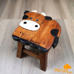 Kids Wooden Stool Cow V574-PLANETSTOOLCOW