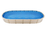 Oval Pool Liner 15x30ft Unibead Style Pool Liner 52in Wall Height V952-YCNCOVAL15308LIUBV0