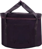 Singing Bowl Carry Bag with Handle, Thick Padded Travel Case for Yoga and Meditation, Black, 12 V1189-LC-RY-00209