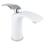 White Paint Washbasin Faucet Hot and Cold Bathroom Hardware Basin Water Tap Standard V1294-YM0901-3112200083111