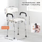 Shower Chair, Shower Seat with Back, Adjustable Height Shower Stool, Shower Chair for Inside Shower V952-LYYFXFLHJPESAQLY8V0
