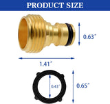 4" Twist Hose Nozzle Garden Hose Quick Connector V1258-DP02-C-201