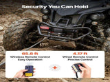 2041 kg Electric Winch, 12V DC ATV/UTV Winch with 6 mm x 12 m Steel Wire Rope, Wireless & Wired V952-ZLQDXGSSJP45OJ5B5001V9