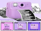 Kids 48MP Instant Print Camera with Dual Lens and 1080P HD Video V196-KDC-030D