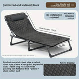 Foldable Oxford Cloth Sun Lounger with Headrest V728-LP601101700858127