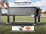 75.7L Rolling Ice Chest, Hold up to 50 Bottles / 110 Cans, Portable Patio Party Bar Drink Cooler V952-HWLQTCDZJHSHPA24Z001V0