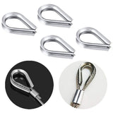Garden Wire for Sun Shade Tent Installation Railing Decking Fence Anti-Rust 19 Pcs 50 FT Hook & Eye V1370-AZ4-12521
