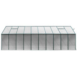 Green Fingers Greenhouse 6.3x2.44x2.1M Aluminium Polycarbonate Green House Garden Shed GH-ALU-B-630X244X210-GN-AB