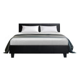 Artiss Bed Frame Double Size Black NEO BFRAME-E-NEO-DOU-BK-AB