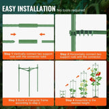 4 Packs Tomato Cages for Garden 1620 mm Tomato Plant Stakes Support Cage V952-KZDFQZZZCJ68FH9Y4V0