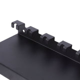 Floating Shelf Organizer Carbon Steel Wall Mounted Gym Equipment Storage Rack 7 Hooks Heavy Duty V1294-YM0901-3117250175311