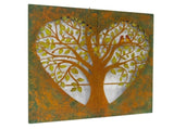 Laser cut Heart 2 Piece Tree of Life Wall Art 94x90cm V637-71297HRT