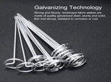 120 Pcs Garden Landscape Staples - 12 Gauge Circle Top Landscape - 6 Inch Galvanized Landscape V1258-DP02-C-542