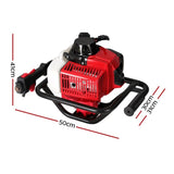 Giantz 92CC Post Hole Digger Motor Only Engine Petrol Red DI-EE-OV-N-RDBK