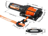 Electric Winch 4500lb Winch Synthetic Rope Wireless Towing Trailer ATV UTV V211-AUEB-MNEW002