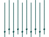 6 Feet Fence Post, 10 Pack U-Channel Heavy Duty Metal Fence Posts, Sturdy Steel Fence Stakes for V952-WLLZJSK6YC10EWSGIV0