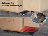 6-Wheel Folding Hand Truck Heavy Duty 227kg Capacity Collapsible Trolley with Elastic Strap V985-FOLDINGHANDCART