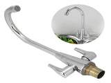 G1/2 Thread Copper Faucet Hot Cold Water Outlet 360 Degree Rotation for Kitchen Vegetables Basin V1294-YM0901-3118200156011