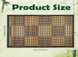 8 Pack Bamboo Placemats, Heat Resistant Anti Slip Washable Table Mats, Natural Black Brown V1188-MS-721-155