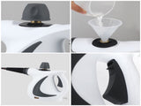 White Handheld Steam Cleaner 1050W High Pressure Chemical Free Cleaning Machine with 12 Piece V888-ELOSUNG40760