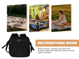 Portable Insulated Cooler Backpack in Black, Leakproof Design for Camping, Picnic, Beach and Outdoor V1370-AZ4-15314