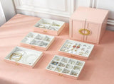 Pink Elegant 5-Layer Large Capacity Jewelry Storage Box with Dual Opening Doors - Perfect for V888-ELOSUNG13848