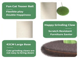 Large Multi-Functional Cat Tree & Activity Tower - All-in-One 70CM Tall Sisal Scratching Post, 31CM V888-ELOSUNG49483