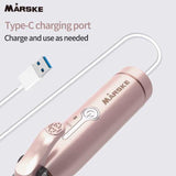 Portable Cordless Hair Curler and Straightener Wireless Rechargeable Curling Iron 2 Adjustable V888-ELOSUNG13539