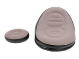 Inflatable Sofa Chair Stylish Simple Soft Flocking Blow Up Lounger Chair with Footstool for Living V1294-YM0901-3116240012711