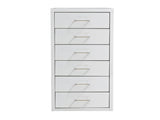 Levede 6 Drawer Office Cabinet Drawers White HO0403-WH_NZ