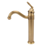 High Sink Faucet Copper Retro Industrial Single Handle Cold Hot Water Mixer Tap for Above Counter V1294-YM0626-3112220095011