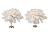 Feather Table Lamp 3 Color Dimmable Touch Switch USB Plug in Romantic Modern Decorative Bedside V1294-YM0703-3119230059411