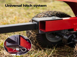 Giantz 150kg ATV Garden Trailer Weed Sprayer Tow Behind Cart Ride on Mower Attachment Black SPRAYER-PART-CART-150KG