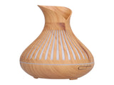 400ml Wood Grain Aromatherapy Diffuser Remote Control Essential Oil Diffuser Night Light Humidifier V1294-YM0901-3113210158013