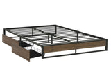Artiss Bed Frame Metal Frame Double Size Bed Base 2 Drawers OSLO MBED-C-OSLO-D-DRAW