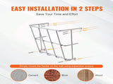 Livestock Hay Feeder 18.5 Gallons Wall Mounted Goat Hay Rack for Horses V952-SCWSQBGSWGWS1EGM7V0
