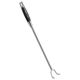 Durable Stainless Steel Meat Hook, Silver, Wood, Easy Insertion, Bbq Tool V1369-AZ3-W-18196